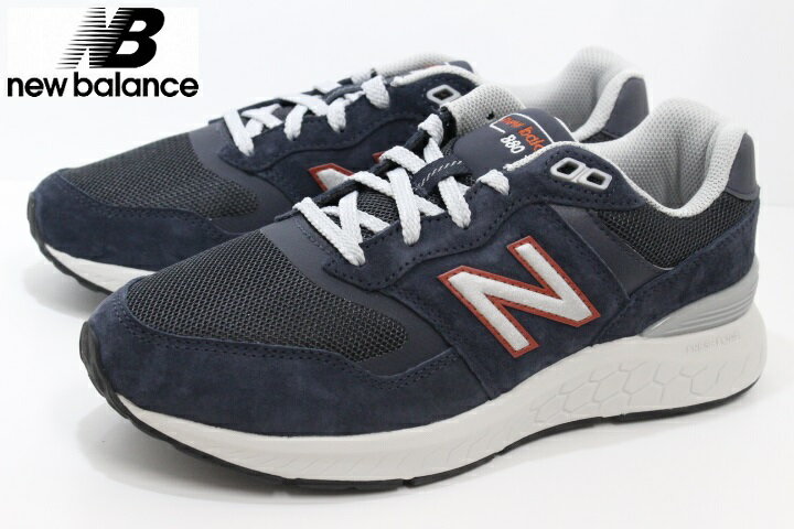 ニューバランス 幅広 軽量 メンズ ウォーキングシューズ ニューバランス 4E new balance MW880 NR6 NAVY