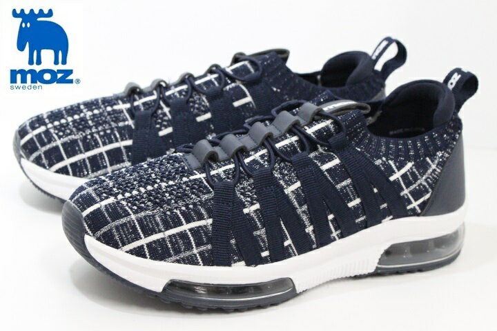 モズ レディース 軽量 ニットスニーカー MOZ 231129 NV ネイビー