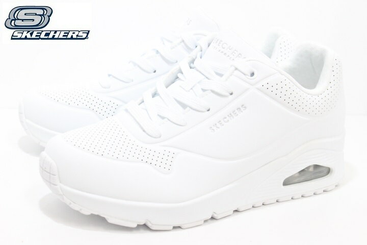 レディース スニーカー スケッチャーズ SKECHERS UNO STAND ON AIR 73690 W WHITE