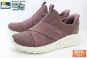 スケッチャーズ スリップ インズ 幅広 レディース スニーカー Slip-ins SKECHERS BOBS SQUAD CHAOS YOUR MOMENT 117505W MVE MAUVE