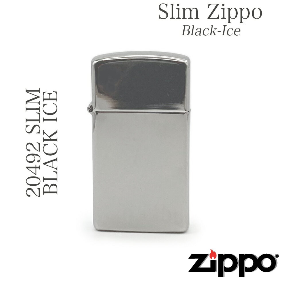 ZIPPO ジッポ 20492 SLIM BLACK ICE ZIPPOオイ