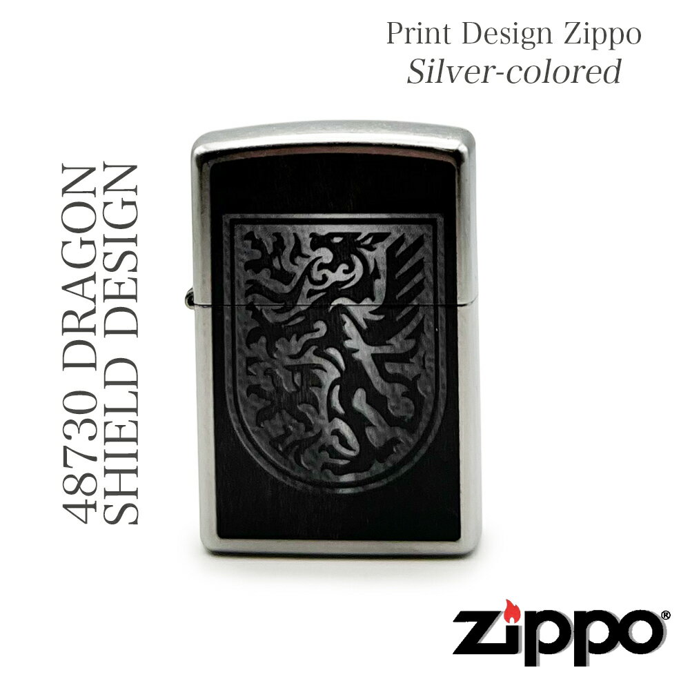 48730 DRAGON SHIELD DESIGN ZIPPOIC ZIPPOC^[󏭉l ZIPPO Wb| ICC^[ Mtg v[g fUC vg S J[