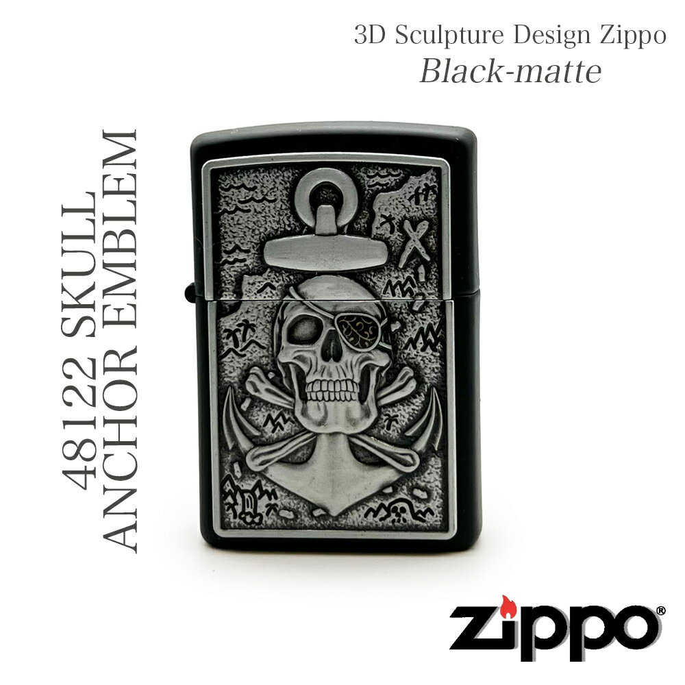 48122 SKULL ANCHOR EMBLEMZIPPOIC ZIPPOC^[󏭉l ZIPPO Wb| ICC^[ Mtg v[g fUC vg S J[