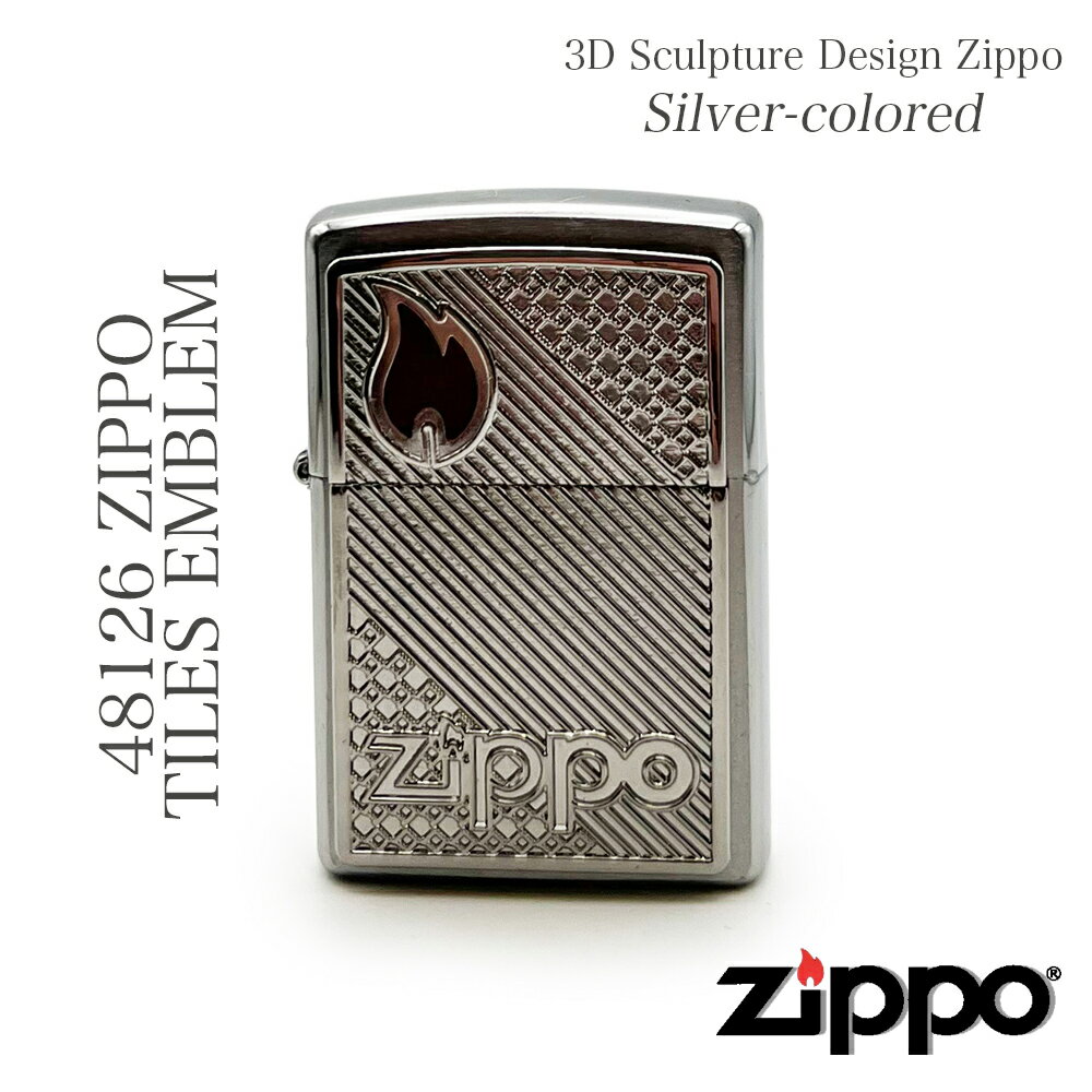 48126 ZIPPO TILES EMBLEM ZIPPOオイル ZIPPOラ