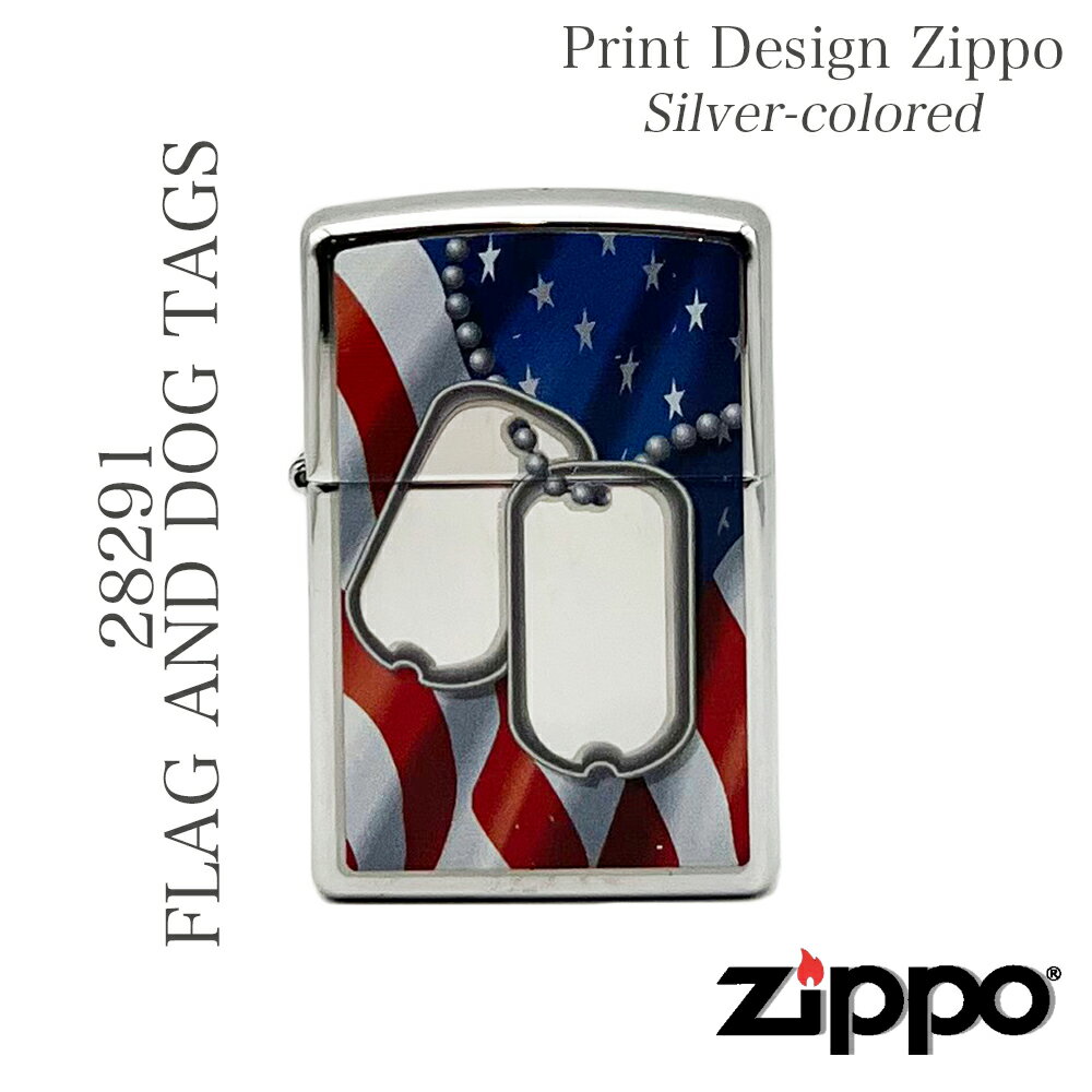 28291 FLAG AND DOG TAGS ZIPPOIC ZIPPOC^[󏭉l ZIPPO Wb| ICC^[ Mtg v[g fUC vg S J[