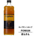 キャプテン ぽんかん 600ml 瓶キャプテンシロップ シロップ 中村商店 大阪府 captain syrup 酎ハイ サワー 割材 割り材 カクテル ノンアルコールカクテル ノンアルコール ソフトドリンク