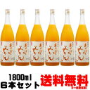 梅乃宿 あらごしみかん酒 梅乃宿酒造 7度 1800ml 6本送料無料 送料込み リキュール うめのやど 梅の宿 みかん酒 ケース販売 奈良県 梅乃宿酒造 ギフ...