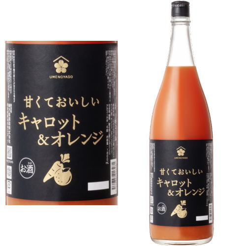 梅乃宿 甘くておいしいキャロット&オレンジ 1800ml リキュール うめのやど 梅の宿 キャロットオレンジ 酒 キャロット&オレンジ酒 にんじん オレンジ 奈...