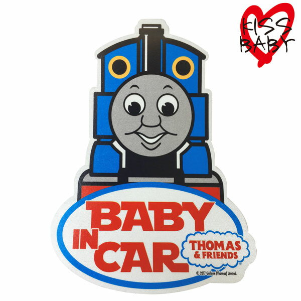 【送料無料】【メール便】トーマス セーフティステッカー baby in car ベビーインカー キャラクター おでかけ カーサイン　セーフティ ステッカー マグネット 吸盤 なし カー用品 カーアクセサリー 車 ドライブ ベビー 赤ちゃん 子供 孫 プレゼント おすすめ おしゃれ