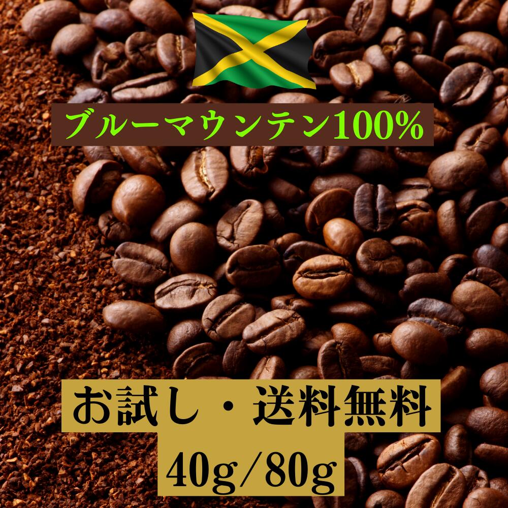 楽天昔ながらの喫茶店友路有【数量限定復活！】ブルーマウンテン 100％ コーヒー 珈琲 コーヒー豆 ホットコーヒー 珈琲豆 お試し 高級 内容量 40g 80g コーヒー 珈琲 送料無料 ギフト 母の日　父の日 メッセージカード