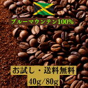 【数量限定復活！】ブルーマウンテン 100％ コーヒー 珈琲 コーヒー豆 ホットコーヒー 珈琲豆 お試し 高級 内容量 40g 80g コーヒー 珈琲 送料無料 ギフト 母の日　父の日