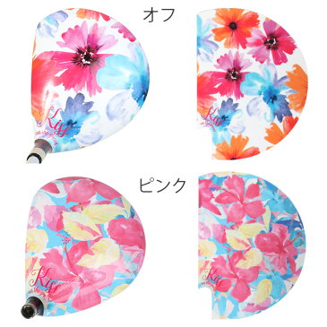 【代引手数料無料】ゴルフスキン★キスオンザグリーンオリジナルフラワー柄( ゴルフクラブ専用スキン クラブヘッド 損傷防止 保護シール 簡単付着 貼り付け おしゃれ かわいい )