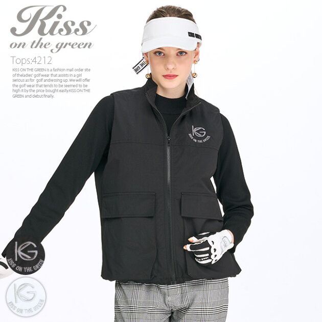 【防水加工】ビッグポケット付き中綿ドロストベスト