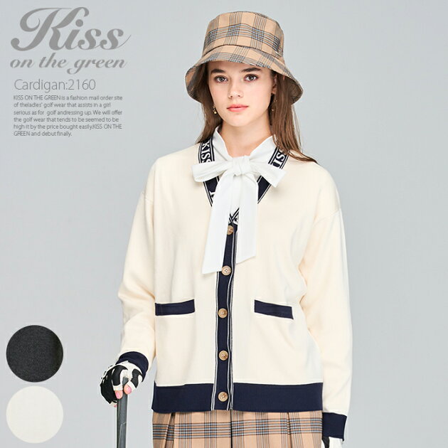 ロゴジャガードニットカーディガン