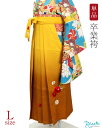 袴 単品 レンタル < 山吹色ぼかし / Lサイズ / 刺繍 > 往復送料無料 卒業式 女性 先生 大学 短大 専門学校 生徒 袴レンタル 安い コスプレ レデ...