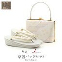 草履バッグセット 紗織 黒留袖 礼装用 LLサイズ 大きいサイズ シルバー 銀 金 道長取り小花 西陣織 日本製 痛くない 黒留袖 色留袖 礼装用 フォーマル 結婚式 ぞうり 草履 草履バック 草履バックセット 着物 バッグ
