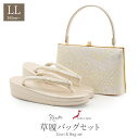草履バッグセット 留袖用 訪問着用 草履バッグ LLサイズ 大きいサイズ シルバー 銀 花菱 蔓花 2枚芯 日本製 痛くない 黒留袖 色留袖 礼装用 フォーマル 結婚式 ぞうり 草履 草履バック 草履バックセット 着物
