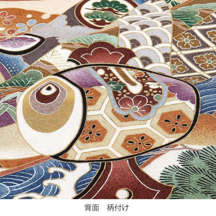 お宮参り 着物 男の子 絹100% 正絹初着 掛け着 産着 白 鷹に宝尽くし 友禅 刺繍 金...