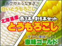 恵味ゴールド&白いとうもろこし【各3本、計6本】とうもろこし...
