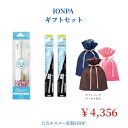 音波振動歯ブラシ IONPA DM-021 1本+抗菌極細毛替え 4本 ギフトバッグサービス 携帯用 乾電池式 イオンパ アイオニック イオンケア 敬老の日 ギフト プレゼント