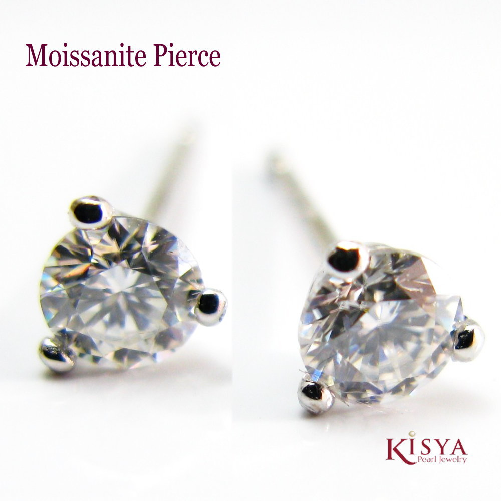 ピアス スタッド モアサナイト 一粒石 ギフト