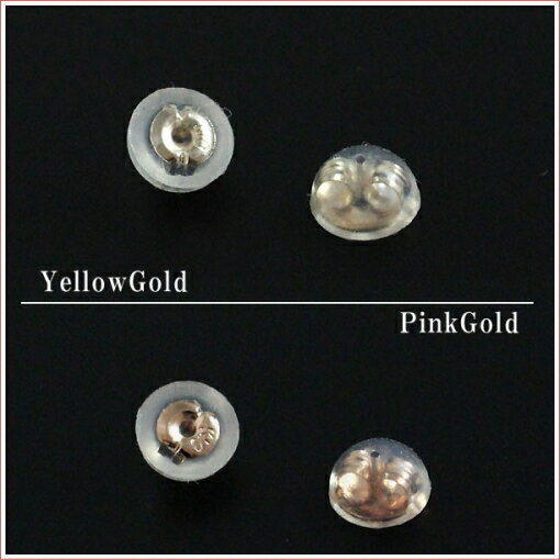 ピアスキャッチK10 K10WG K10YG K10PG キャッチのみ