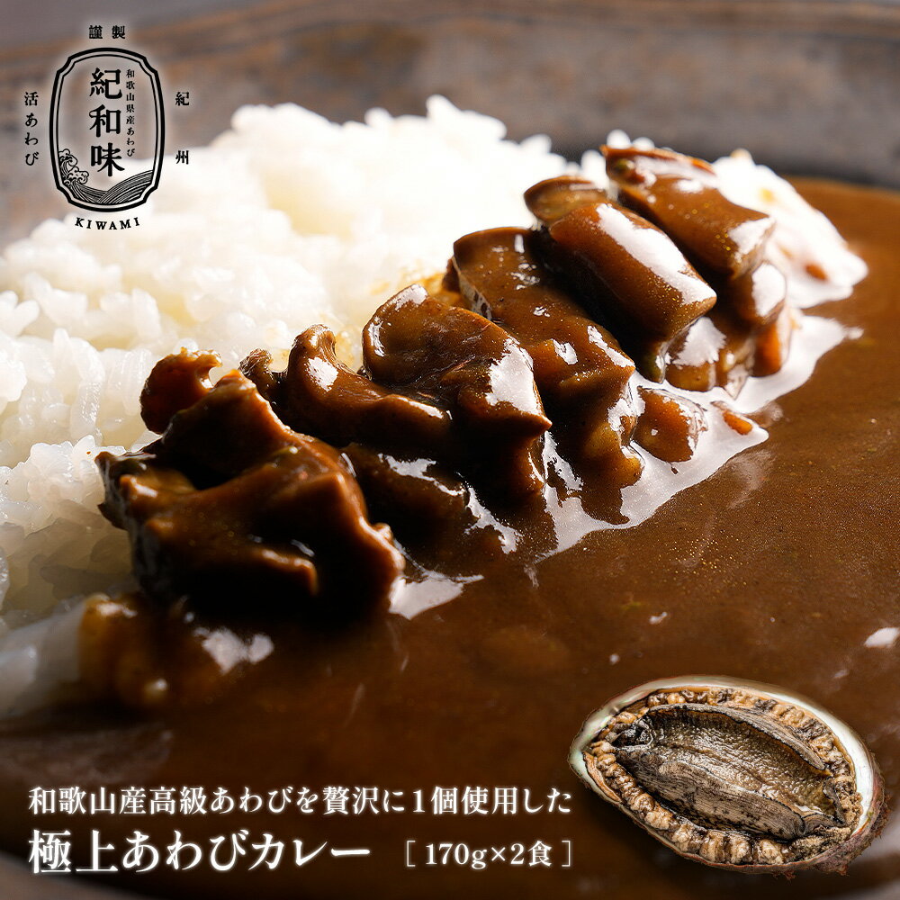 お持たせ 手土産 和歌山のあわび屋さんがつくったあわびカレー170g×2袋 【メール便】 送料無料 ※代引き同梱不可 ポスト 仕送り 食品 おかず お取り寄せ お取り寄せグルメ 送料無料 時短 時短ごはん 内祝い 出産内祝い 快気内祝い