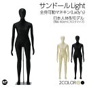 日本人体型カスタマイズモデル 全身可動マネキン サンドールLight フレキシブル関節 レディーストルソー ウレタンボディ ウエストスタンド