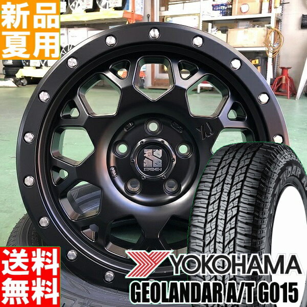 ヨコハマ YOKOHAMA ジオランダー GEOLANDAR A/T G015 235/70R16 16インチ オフロード仕様 サマー タイヤ ホイール 4本 セット 夏 MLJ XTREME-J XJ04 16×7.0J+35 5/114.3