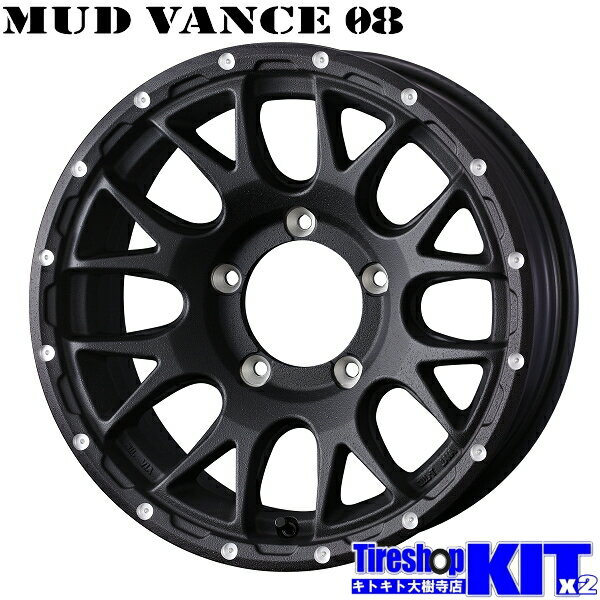 樂天商城 - ウェッズ マッドヴァンス 08 フリントブラック 16X6.0J -0 5H139.7P 16インチ アルミホイール 4本 セット Weds MUD VANCE 08