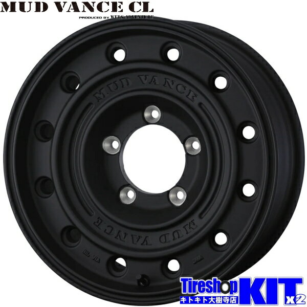 樂天商城 - ウェッズ マッドヴァンス CL フルマットブラック 16 X 6.0J -5 5H139.7P 16インチ アルミホイール 4本 セット Weds MUD VANCE CL ジムニーシエラ ジムニーノマド