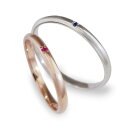 【楽天ポイント20倍】【専用LINEで購入後も安心!】 ペアリング 結婚指輪 Lovers & Ring ダイヤモンドリング 誕生石 K10 10金 ピンクゴー...