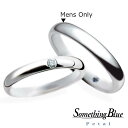 【楽天ポイント20倍】【専用LINEで購入後も安心!】 男性用のみ SomethingBlue サムシングブルー 結婚指輪 プラチナ マリッジリング ダイヤモン...