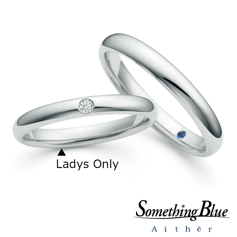 【楽天ポイント20倍】【専用LINEで購入後も安心!】 女性用のみ SomethingBlue サムシングブルー 結婚指輪 プラチナ マリッジリング ダイヤモン...