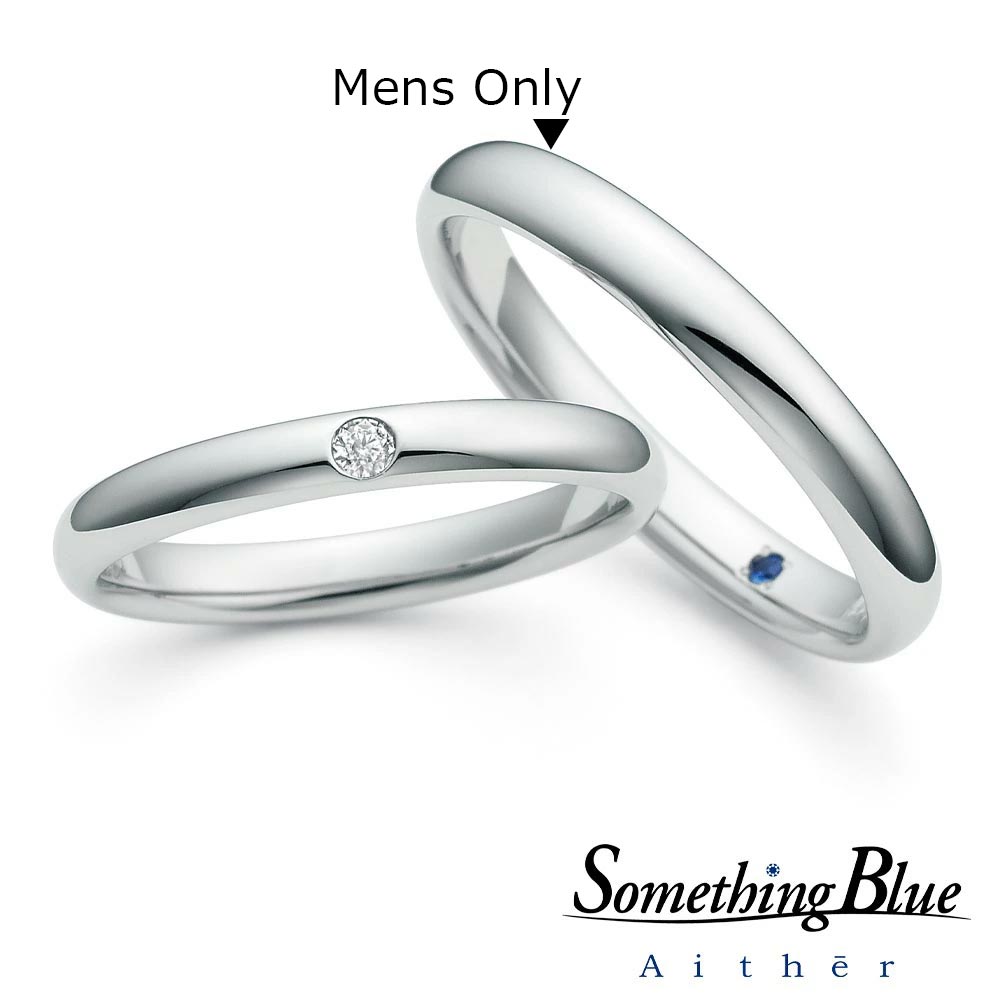 【楽天ポイント20倍】【専用LINEで購入後も安心!】 男性用のみ SomethingBlue サムシングブルー 結婚指輪 プラチナ マリッジリング ダイヤモンドリング PT950 リング 結婚記念 結婚10周年 シンプル SH701メンズ