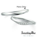 【楽天ポイント20倍】【専用LINEで購入後も安心!】 男性用のみ SomethingBlue サムシングブルー 結婚指輪 プラチナ マリッジリング ダイヤモンドリング PT950 リング 結婚記念 結婚10周年 シンプル SH705メンズ