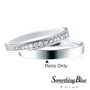 【楽天ポイント20倍】【専用LINEで購入後も安心!】 男性用のみ SomethingBlue サムシングブルー 結婚指輪 プラチナ マリッジリング ダイヤモン...