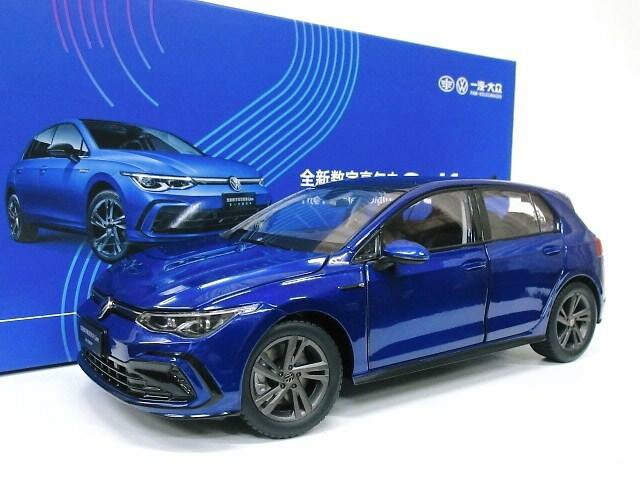 VW特注 1/18 フォルクスワーゲン ゴルフ R-Line (ブルー) 2021 GOLF 8