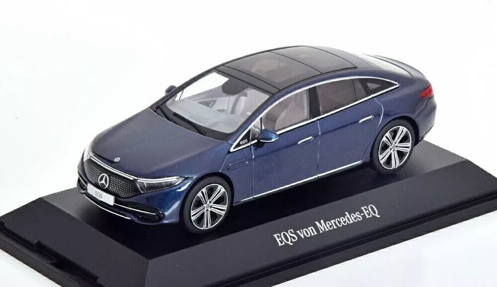 Mercedes Benz - Mercedes Benz 特注 1/43 メルセデスベンツ EQS (ブルー) 2022 V297