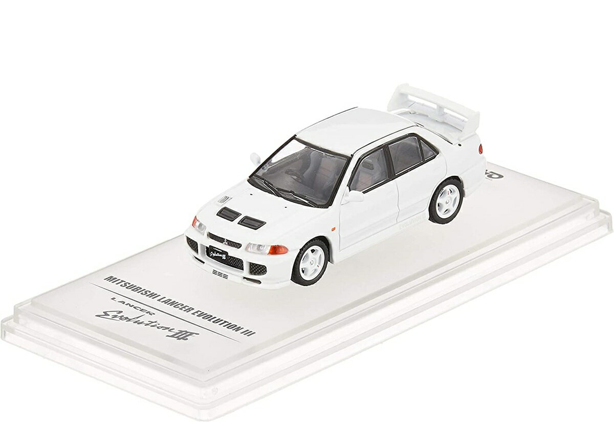 イノモデル 1/64 三菱 ランサー エボリューション3 (ホワイト) White Sperate decals and Extra Wheels