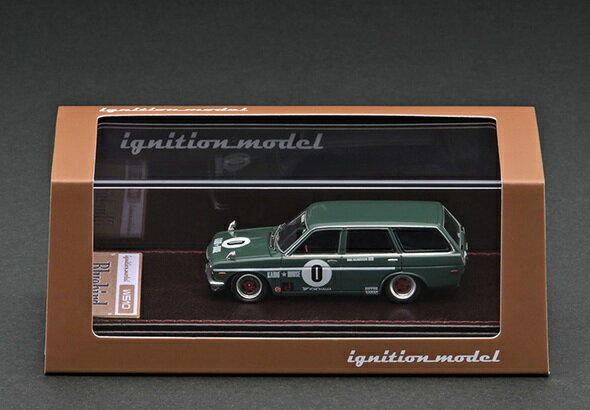 迷你車 - イグニッションモデル 1/64 ダットサン 510 ブルーバード ワゴン グリーン