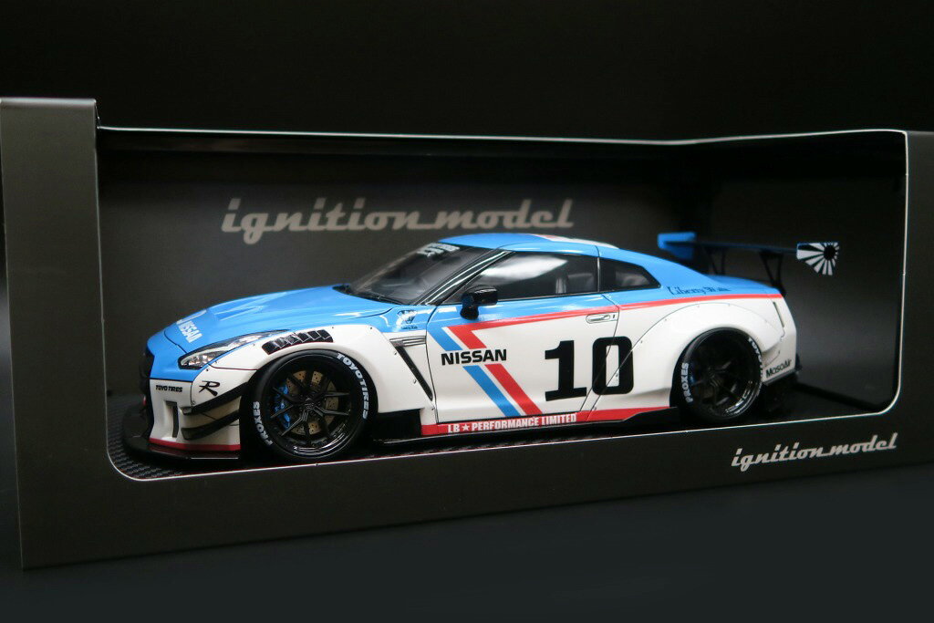イグニッションモデル 1/18 LB-WORKS R35 GT-R type 2 (ホワイト/ブルー)