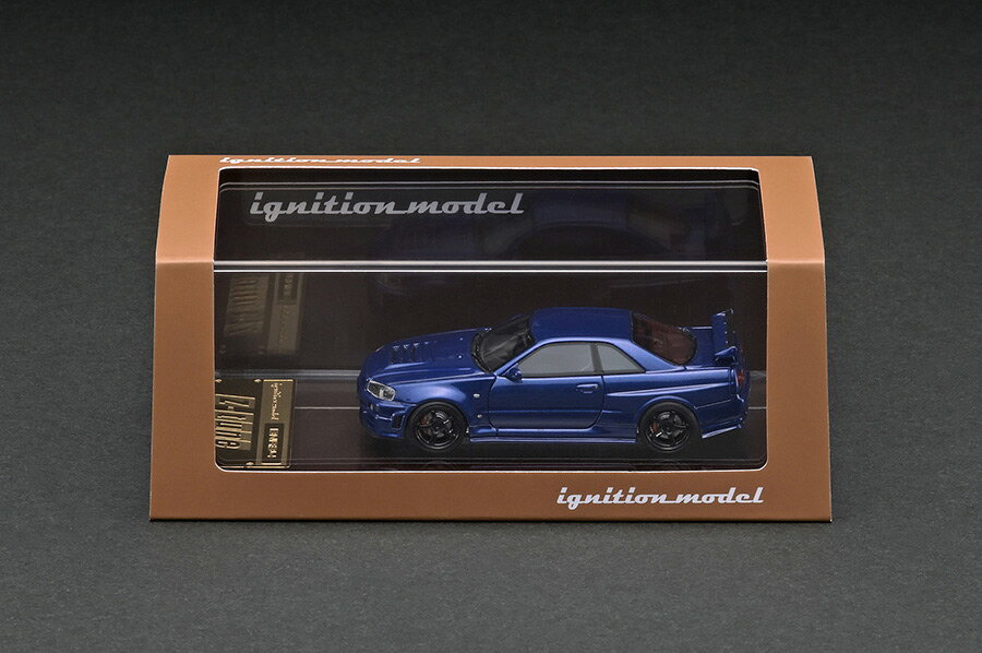 イグニッションモデル　1/43 スカイライン　GT-EL C210 ブルー NISSAN スカイライン GT-R R34 Z-tune nismo ディスプレイエンジン付属