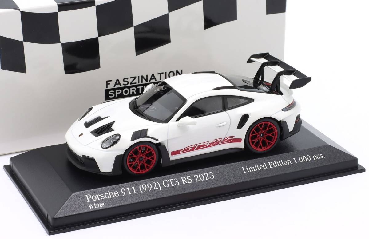 欧州限定 1/43 ポルシェ 911 GT3 RS (ホワイト) レッドホイール 2023 992