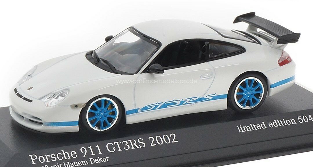 欧州限定 1/43 ポルシェ 911 GT3 RS (ホワイト) 996/2型 2002