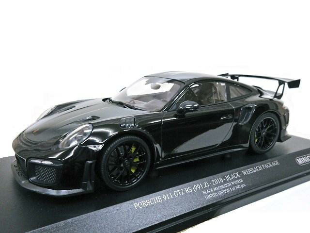 ミニチャンブス 1/18 ポルシェ911 GT2 RS Weissach Package (ブラック) 2018 ※ 生産台数300台