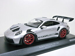 欧州限定モデル 1/18 ポルシェ911 GT3 RS (シルバー) レッドリム 2022