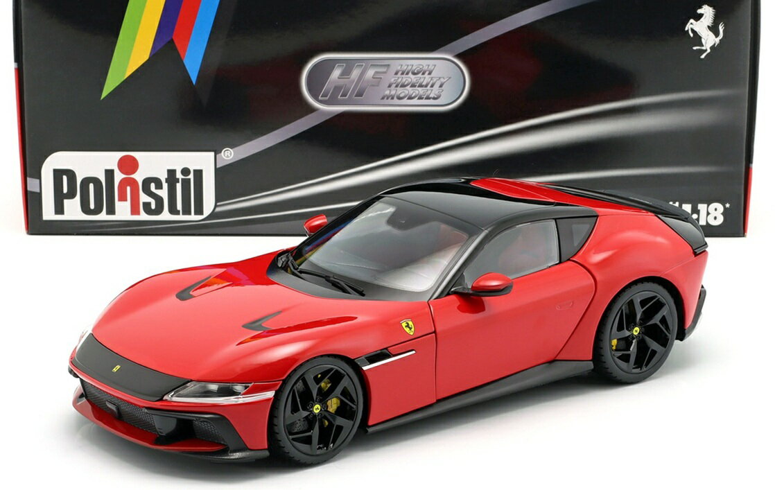 Polistil 1/18 フェラーリ 12 チリンドリ (レッド) 2024