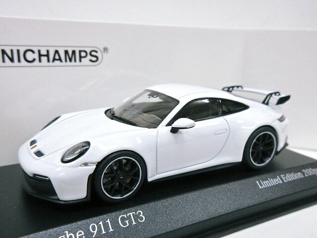 欧州限定 1/43 ポルシェ 911 GT3 (ホワイト) ブラックホイール 2020 992型