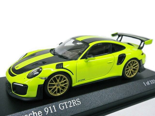 Hot Wheels - 欧州限定 1/43 ポルシェ911 GT2 RS Weissach Package (アシェッドグリーン) 2018